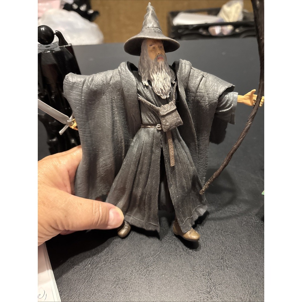2001/2002 LOTR Gandalf, Rohirrim Soldier And Dark Tower Of Barad-dur Figures